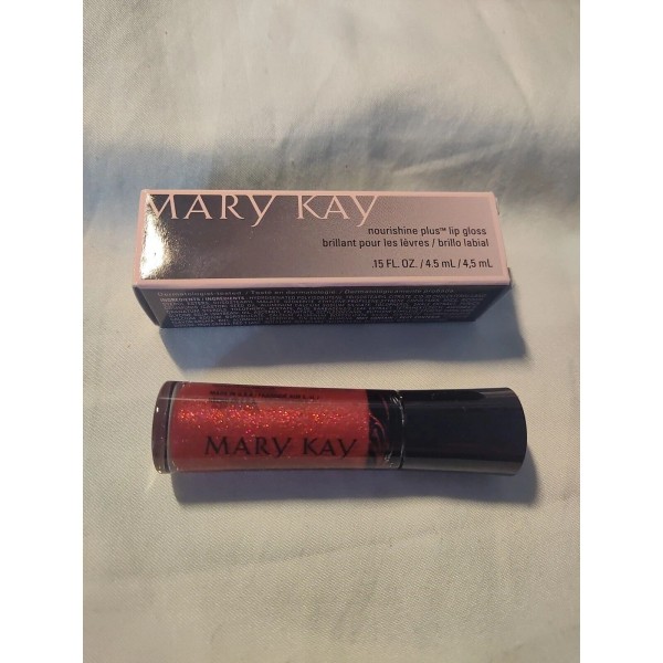 Mary Kay Nourishine Plus Lip Gloss Red Passion Discontinued