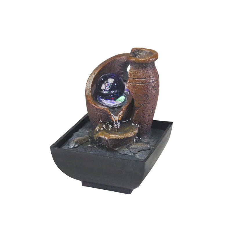 BEPER P201UTP201 Amphora Indoor Fountain with Lighting - Zen Indoor