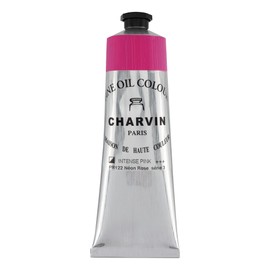 Charvin Professional Artist Quality Oil Paints, Natural Color Themed Hues, Intense Pink 150 ml