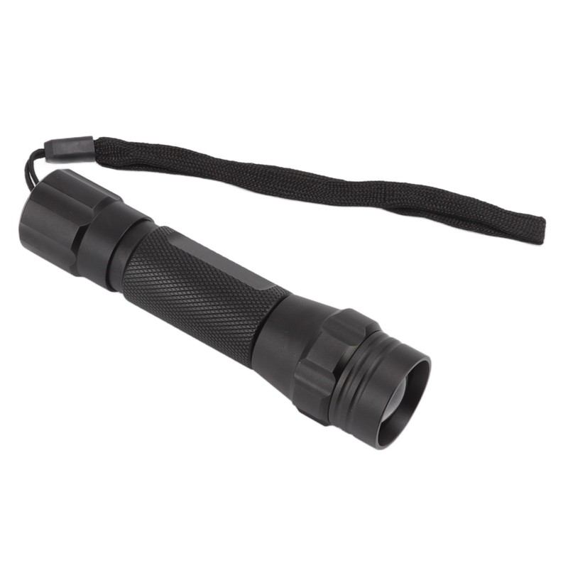 LED Flashlight White Light Battery Powered Aluminium Alloy Retractable Zoom