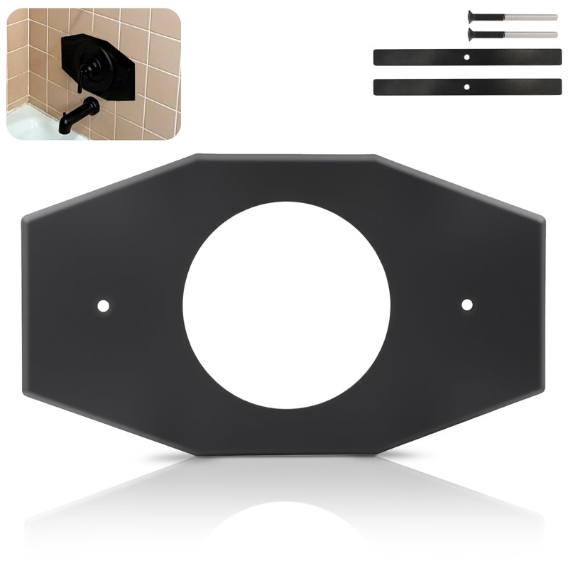 WIRELEL One-Hole-Remodel-Cover-Plate Compatible with Moen and Delta Bathtub and Shower