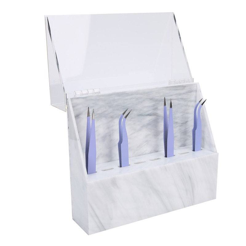Eyelashes Extension 8 Holes Acrylic Tweezers Holder Tweezer Display Stand