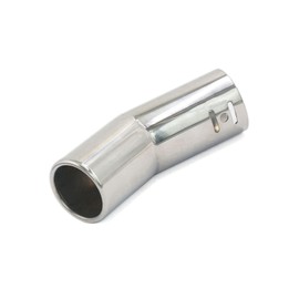 Partuto 60mm Inlet Bent Angle Stainless Steel Car Exhaust Tail Muffler Pipe Replacement