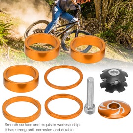 MTB Spacers, Light Weight Smooth Bike Spacers for Bike for Cycling Enthusiasts(Gold)