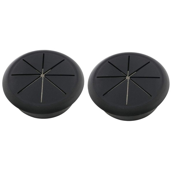 E-outstanding 2 pcs Flexible Desk Cord Grommets Wire Organizer Hole