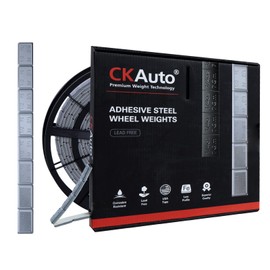 CKAuto 0.5oz, Wheel Weights, Grey Adhesive Stick on Roll Wheel Weights, 4.2 kgs/ 9.24 lb/Roll, 300pcs, OE Quality