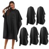 BSFHH Black Barber Cape, Professional Nylon Waterproof Hair Cutting Cape