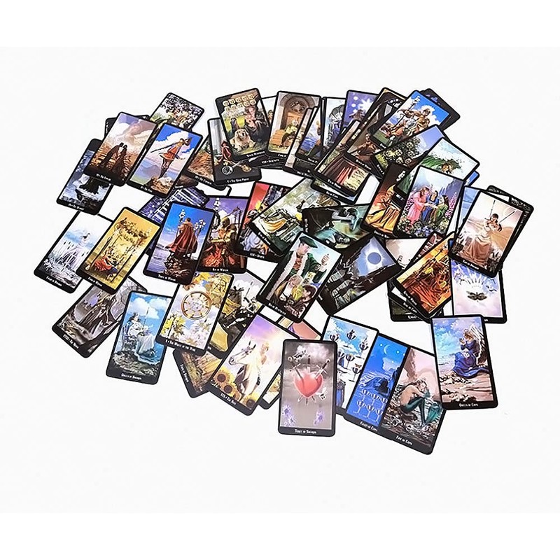 Fankexi Tarots Cards Deck,Witches Tarot Cards Sets Deck, E-Guide to