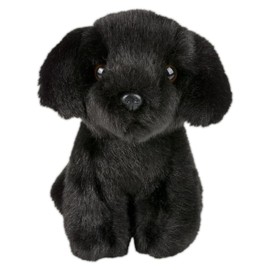 Forest & Twelfth 6" Stuffed Black Lab, Soft Plush Toy, Cute Stuffed Animal for Boys and Girls, Realistic Looking Small Stuffed Animals, Nursery and Room Decor (6" Black Lab)