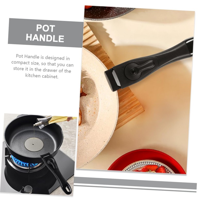 CIYODO Metal Pot Handle Replacement Easy Attach/Detach Self-Locking Handles for