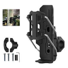 Adaptive Cycling Bottle Holder, Automatic Clamping | Anti Slip & Shake Bike Water Bottle Holder with Screws Tool, Bike Cup Holder for 1.2-3" Diameter Bottles