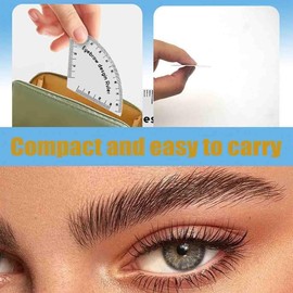 Regla De Diseño De Cejas De Dibujo Rápido,plantillas de regla de cejas,Herramienta De Medición,Regla De Posicionamiento De Ceja,Maquillaje De Ceja,maquillaje sida,Reutilizable (2 piezas)