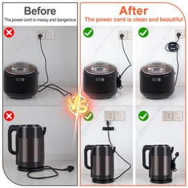 Cord Organizer for Appliance Grey - Kitchen Appliance Cord Organizer Stick On, Cord Holder Wrapper for Appliance Usefull Home Essentials Gadgets, Kitchen Must Have Appliance Accessories for Countertop