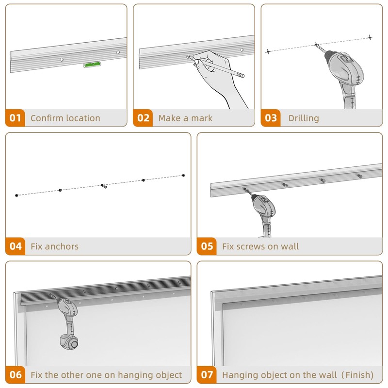 Apragaz French Cleat Hanger-Heavy Duty Picture Hanging Kit for Wall-Support