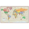 48x78 Huge World Contemporary Elite Wall Map Laminated