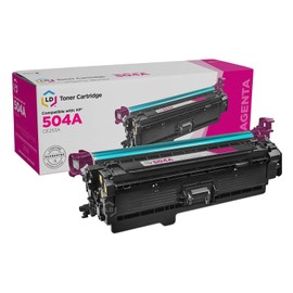 LD Remanufactured Toner Cartridge Replacement for HP 504A CE253A (Magenta) Compatible with HP Color Laserjet CP3525dn CP3525n CP3525x CP3525 CP3530 CM3530 CM3530fs