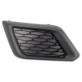 TRQ Front Left Fog Light Hole Cover Black Drivers Side Compatible with 2014-2016 Nissan Rogue NI1038131