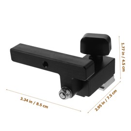 Operitacx Track Stop Block Adjustable Woodworking Limiter with Square Handle for Precise Length Limiting Woodworking