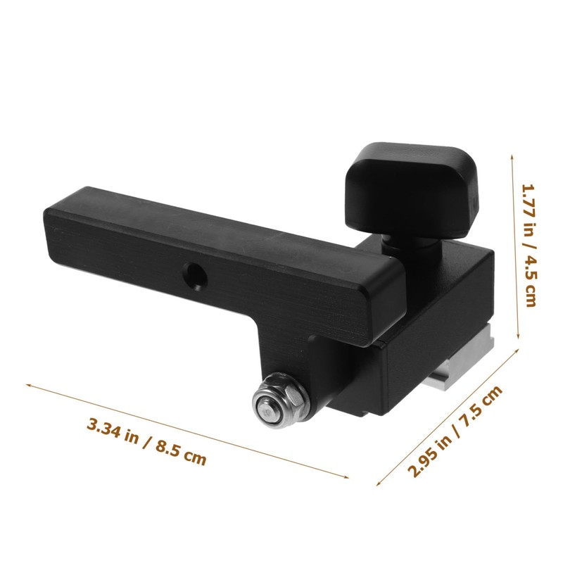 Operitacx Track Stop Block Adjustable Woodworking Limiter with Square Handle