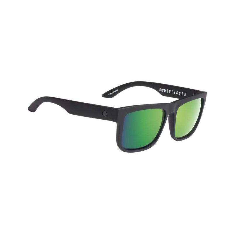 Spy Discord Matte Black Happy Bronze Polar With Green Sunglasses