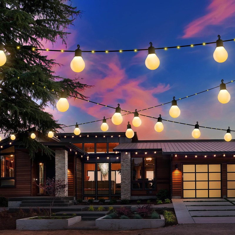 Solar String Lights Outdoor with Remote Waterproof 33 Feet 100