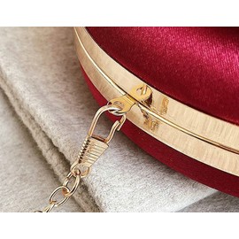 Obosoyo - Bolso redondo de satén suave para mujer, con forma de flor y diamantes de imitación, para boda, fiesta, bolso de noche, Azul, M