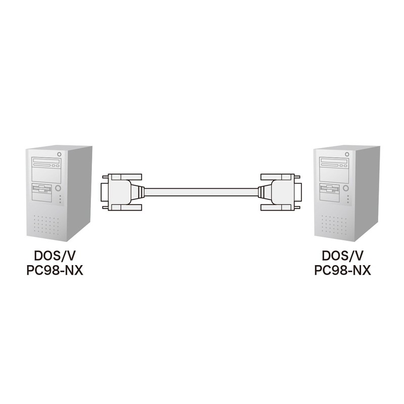 sanwasapurai – RS-232 °C Cable (Cross) Light Gray , ligjt