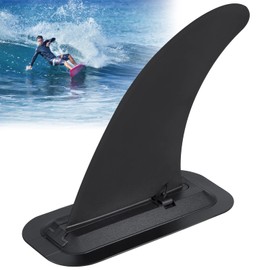 Surfboard SUP Fins Replacement with Base Universal Detachable Center Fin Water Splitter Removable Stand Up Paddle for Long Inflatable Board Balancing Accessories