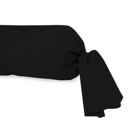 Soleil d'ocre Cutting Bolster Cotton Black 45 x 185 cm