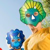 15 Pcs Cute Paper Dinosaur Theme Party Masks - Perfect
