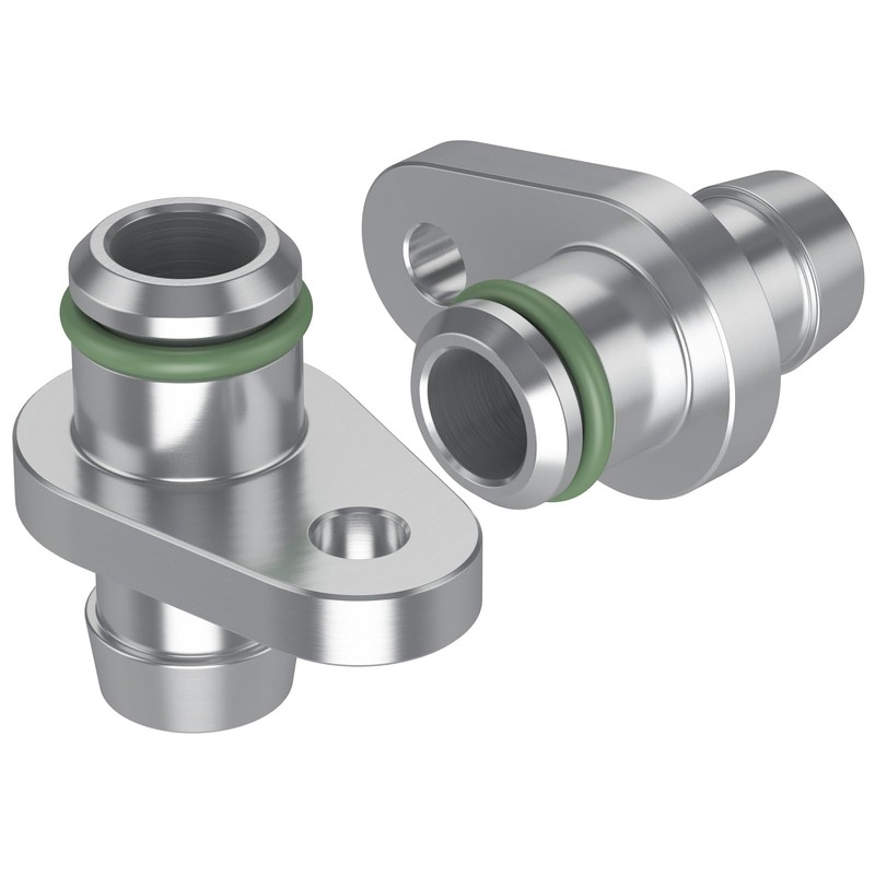 Moker Billet Aluminum Crankcase Breather Repair Fittings for GM GMC