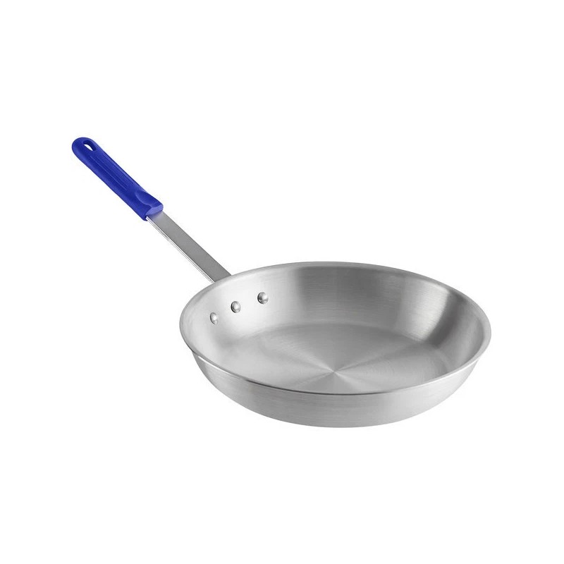choice Choice Aluminum Fry Pan with Blue Silicone Grip (select