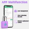 Pothunder Fingerprint Padlock, Smart Padlock, Locker Lock, Combination Fingerprint Lock