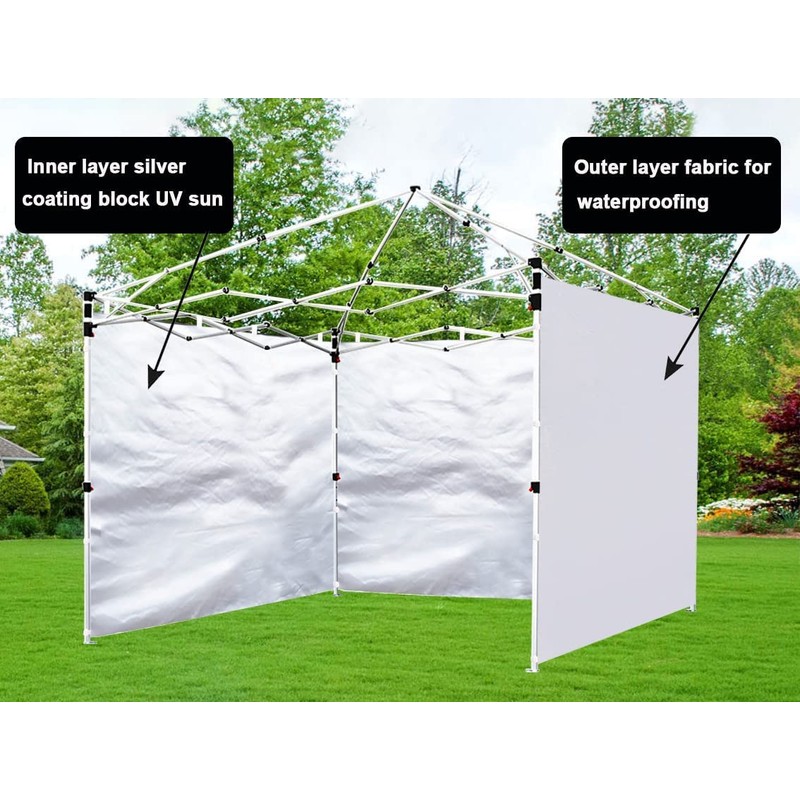 SCOCANOPY Canopy Door for 10x10 Canopy Frame,1 Pack Sidewall Only,Grey