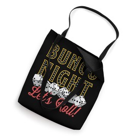 Bunco Night Let's Roll Shake Rattle Dices Party Game Bunco Tote Bag
