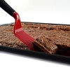 Norpro Brownie Spatula with Scalloped Blade, Red, large
