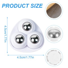 EBHO Pack of 8 Castors for Furniture, Furniture Castors, Small, Furniture Castors, Flat Furniture Castors, Mini Castors, for Bins and All Types of Small Furniture