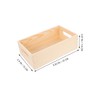 Tofficu Small Solid Wood Desktop Storage Box Multi Use Wooden