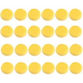 Tofficu Juego De 24 Esponjas Redondas Para Pintura AcríLica Y Manualidades - Esponjas Amarillas De 2.8 Pulgadas Para Arte Y Diy，1 juego de 24 esponjas redondas amarillas para pintar cerámica de arcill