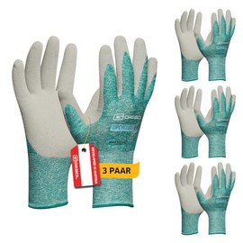 Gloves "Upcycled Strong" Light Green Size 7 - Multipack 3 Pairs