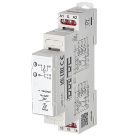 Miratic Installation Contactor Relay 230 V Bistable Impulse Switch 230 V Power Supply DC or AC Voltage Mounting on a 35 mm DIN Rail IP 20 (24 VAC/DC, 16 A)