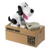 CL Alcancía Perro Come Monedas Tragamonedas Negro Con Blanco C