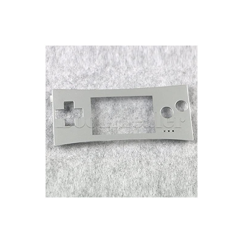 XBERSTAR Ersatz-Frontplatte für Gameboy Micro GBM Controller Frontabdeckung (Silber)