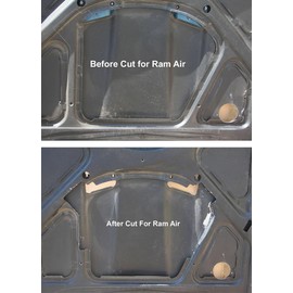 Inline Tube Compatible with 1968-70 Pontiac GTO Under Side Ram Air Scoop Template 2pc