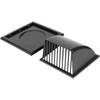 Awenta 150mm Extractor Hood Vent - Black ABS Plastic -