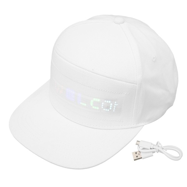 LED Hats for Teenagers and Adults, Programmable LED Cap with
