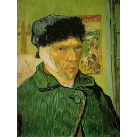 AveJoys Jigsaw Puzzles for Adults 1000 Piece Self-Portrait with Bandaged Ear by Vincent van Gogh 27.56 x 19.69 Inch Puzzles for Adults Educational Challenge 1000 Pieces Van Gogh Puzzles