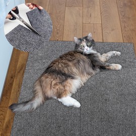 ENONCI Cat Carpet Protector 47.2"x15.8", Wall Corner Cat Scratcher Pad for Indoor,Trimmable Self-Adhesive Cat Scratching Mat Furniture Protector for Couch Sofas Door