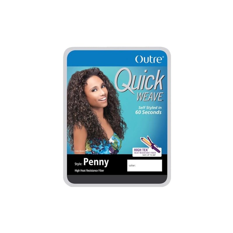 Outre PENNY - Quick Weave Synthetic Hair Half Wig (DR30)