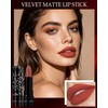 Chili Red Matte Lipstick,Waterproof Long Lasting Lip Gloss,Makeup for Women
